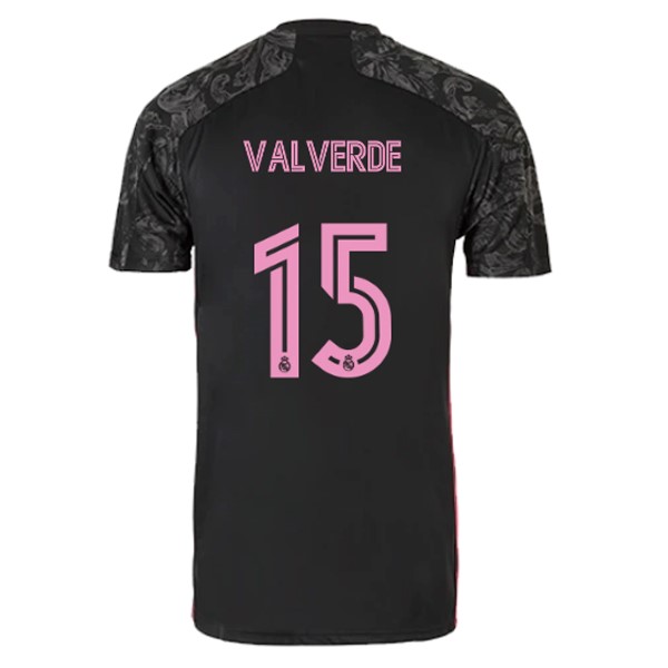 Camiseta Real Madrid 3ª Kit NO.15 Valverde 2020 2021 Negro